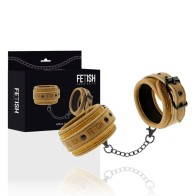 Fetish Submissive Vegan Leather Ankle Cuffs for Bondage