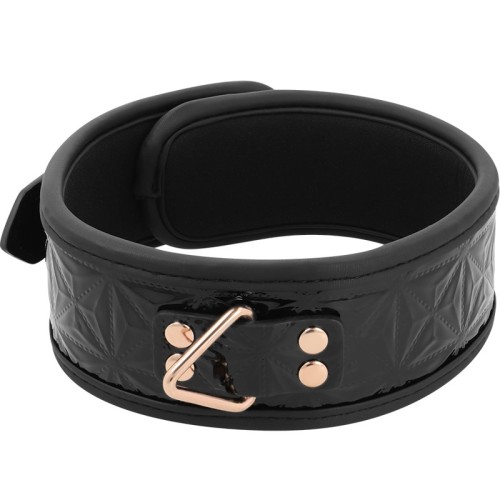 Begme Black Edition Vegan Leather Collar Neoprene Lining