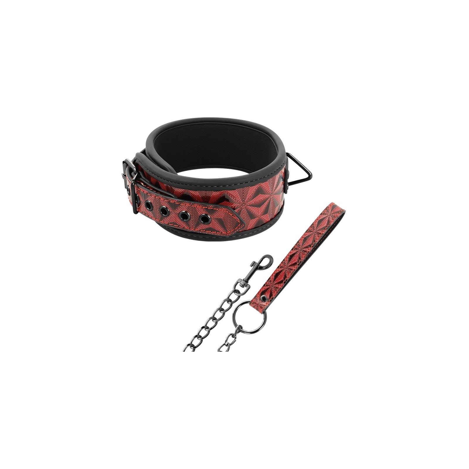 Begme - Red Edition Collar Cuero Vegano Con Forro De Neopreno