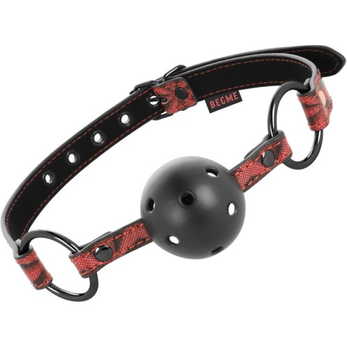 Begme Vegan Leather Red Gag for BDSM