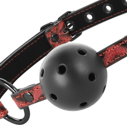 Begme Vegan Leather Red Gag for BDSM