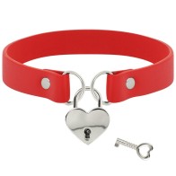 Coquette Chic Desire - Collar Cuero Vegano Rojo