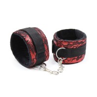 Ohmama Velvet Handcuffs with Adjustable Strap