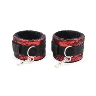 Ohmama Velvet Handcuffs with Adjustable Strap