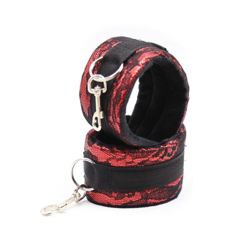 Ohmama Velvet Handcuffs with Adjustable Strap