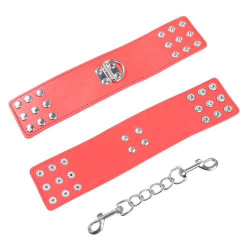 Red Velvet Pressure Cuffs for Bondage