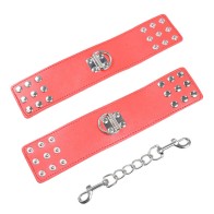 Red Velvet Pressure Cuffs for Bondage