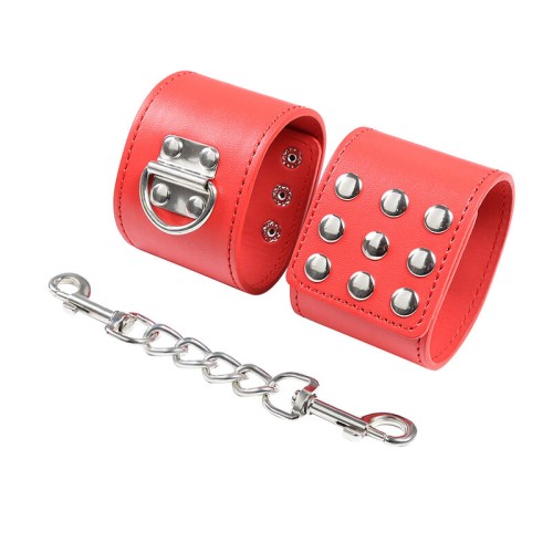 Red Velvet Pressure Cuffs for Bondage