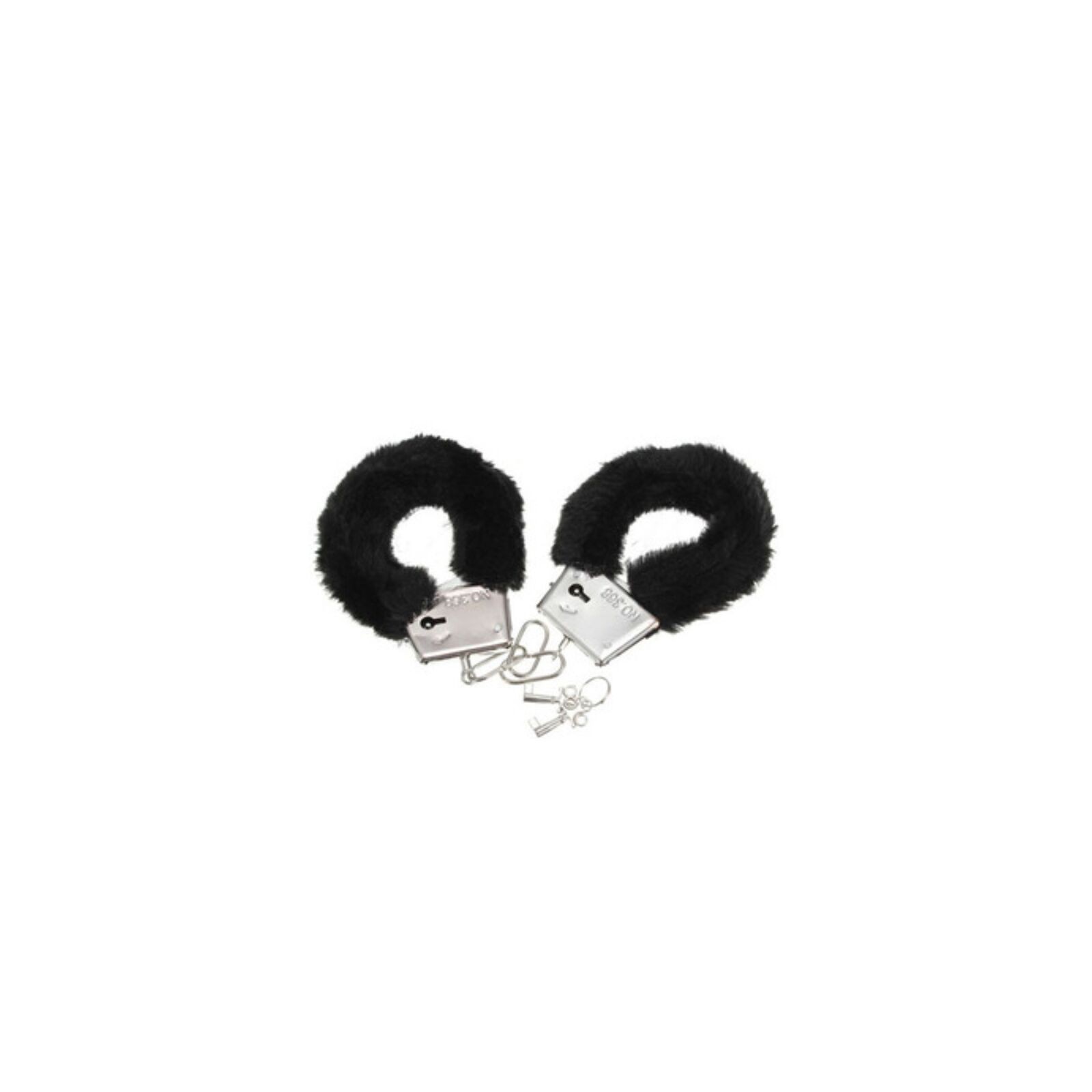 Metal Handcuffs with Black Fur Lining