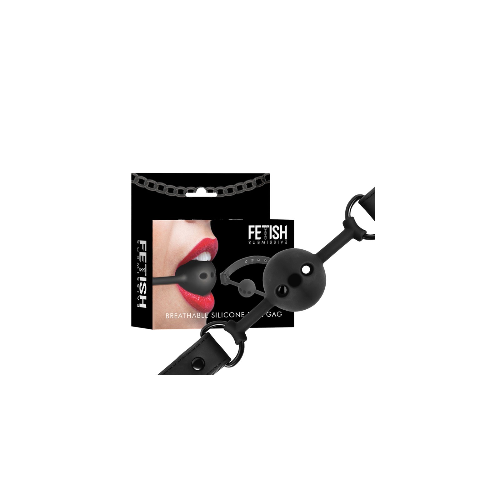 Fetish Submissive Breathable Silicone Ball Gag