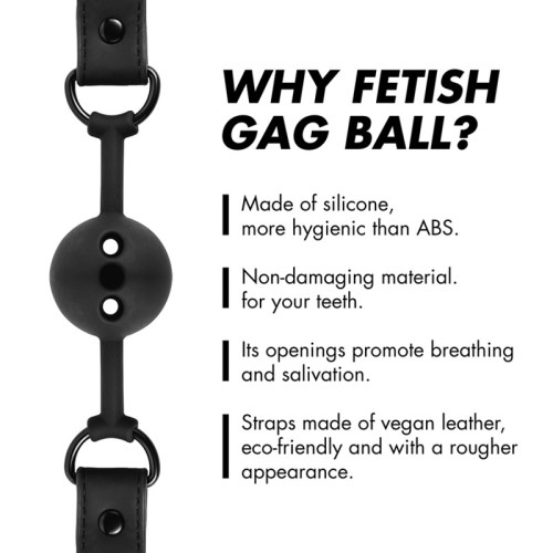 Fetish Submissive Breathable Silicone Ball Gag