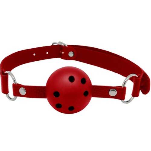 Discretion Breathable Gag Red