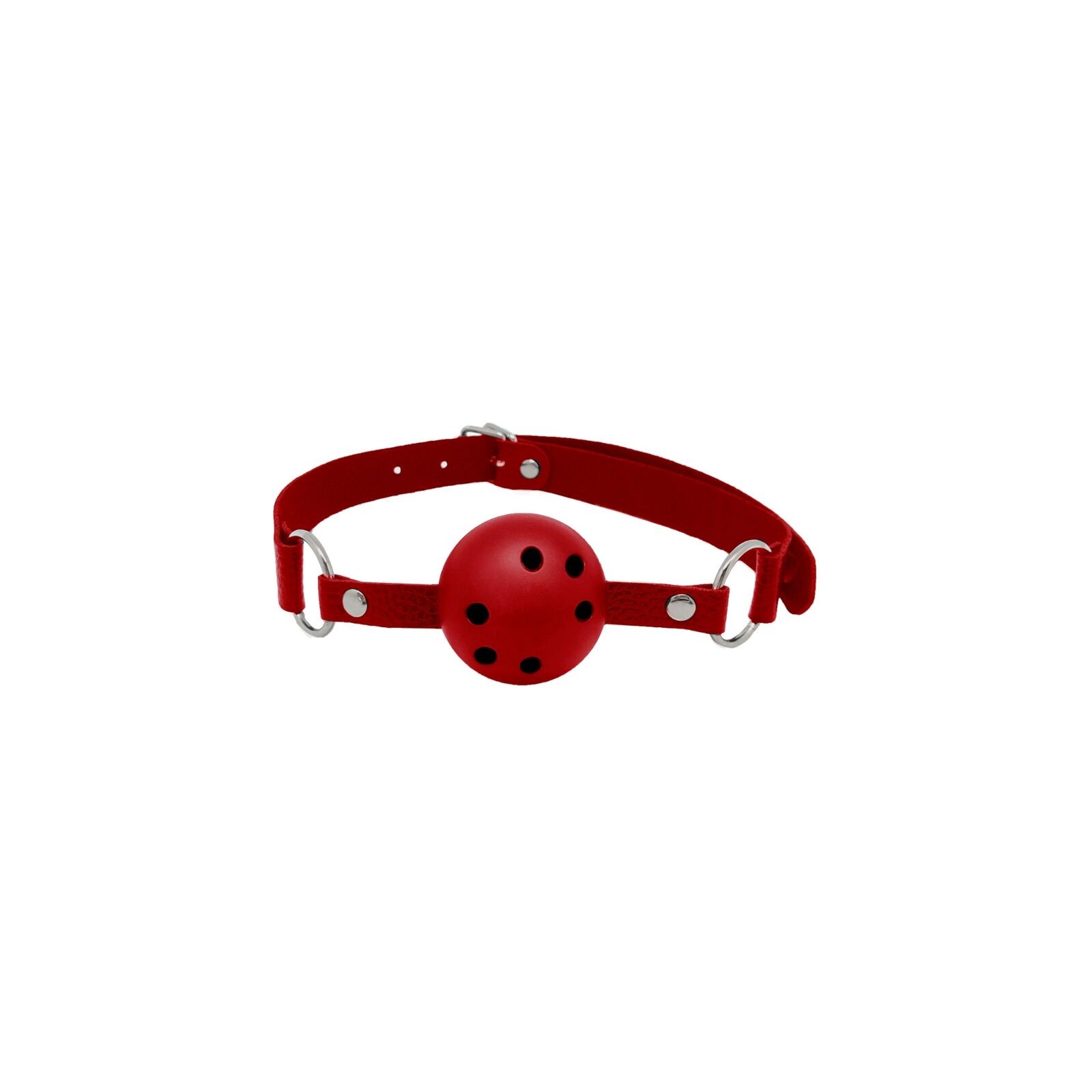 Discretion Breathable Gag Red