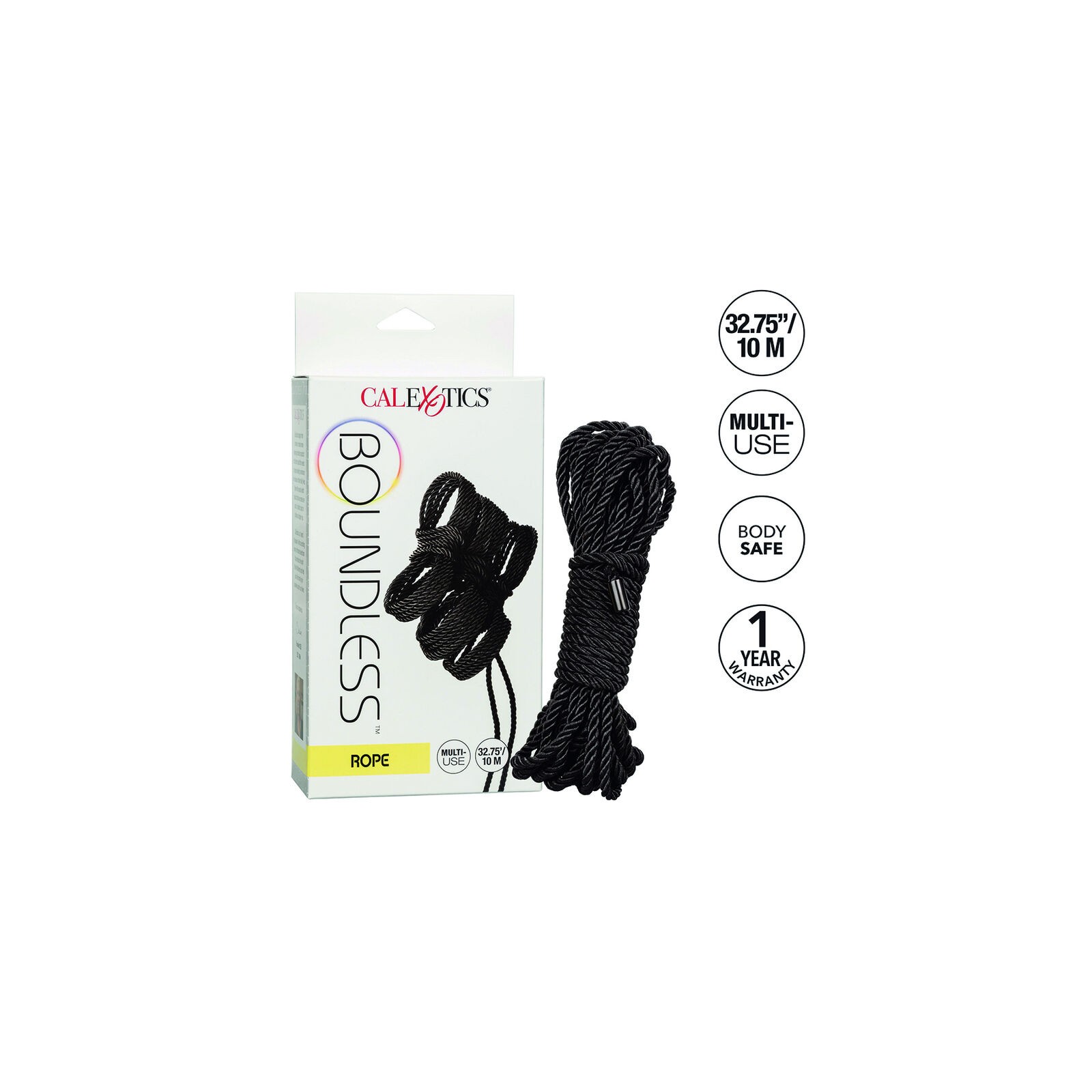 Boundless Black Rope 10m for BDSM