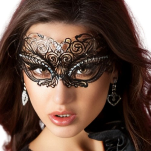 Chilirose CR 3706 Black Masquerade Mask