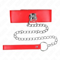 Kink Adjustable Collar with Leash for BDSM Experiences