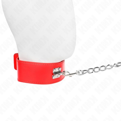 Kink Adjustable Collar with Leash for BDSM Experiences