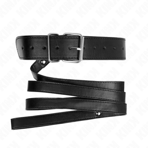 Kink Adjustable Collar with Leash - BDSM Style