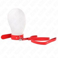 KINK Adjustable Collar with Leash for BDSM Play