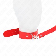 KINK Adjustable Collar with Leash for BDSM Play