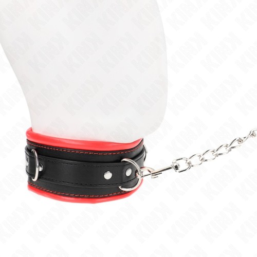 Kink Adjustable Collar with 65cm Leash for BDSM