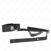 Kink Adjustable Collar with Leash for BDSM Play