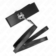 Kink Adjustable Collar with Leash for BDSM Play