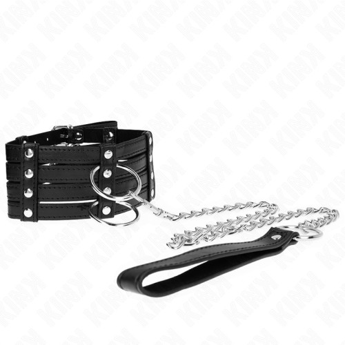 Kink - Adjustable Collar with Leash - Luxury BDSM