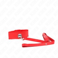 Kink - Collar Con Correa 116 Cm Con Tachuelas Plateadas Modelo 4 Rojo Ajust