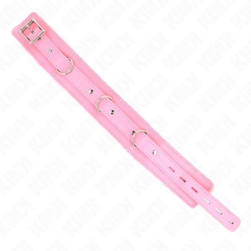 Kink - Collar Con Correa 65 Cm Con Restricciones Rosa Ajustable 36-42 Cm X