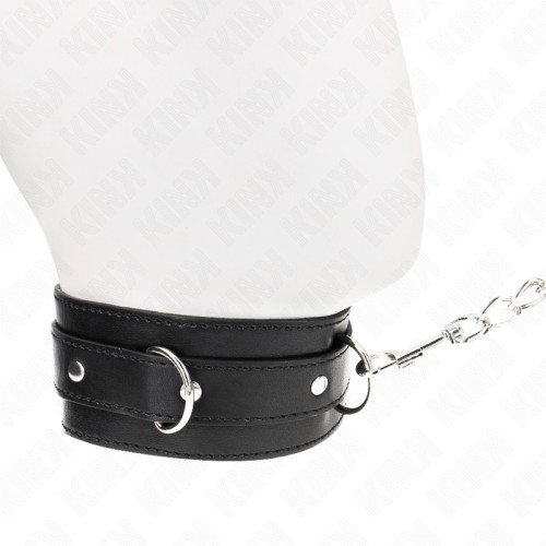 KINK Collar with Leash 65 cm Black