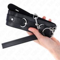 KINK Collar with Leash 65 cm Black