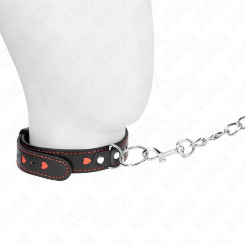 Kink Collar with Heart Details