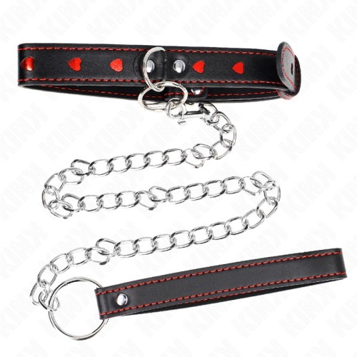 Kink Collar with Heart Details