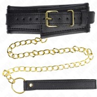 Kink Collar Ajustable De Cuero Vegano Con Correa