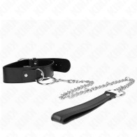 Kink Adjustable Collar with Leash Model 4 for BDSM