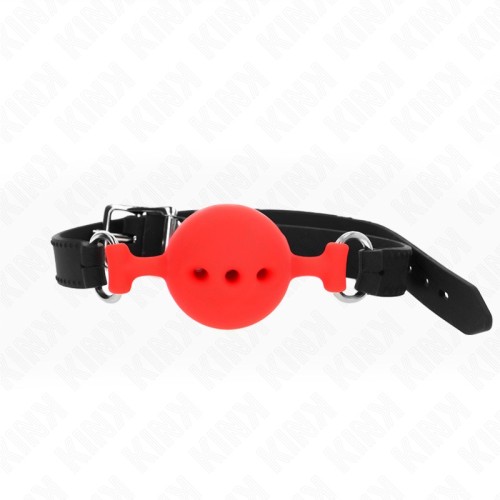 Kink Silicone Ball Gag Red 4.5cm