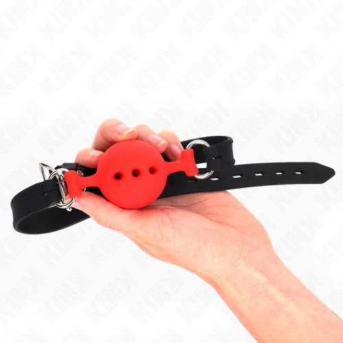 Kink Silicone Ball Gag Red 4.5cm