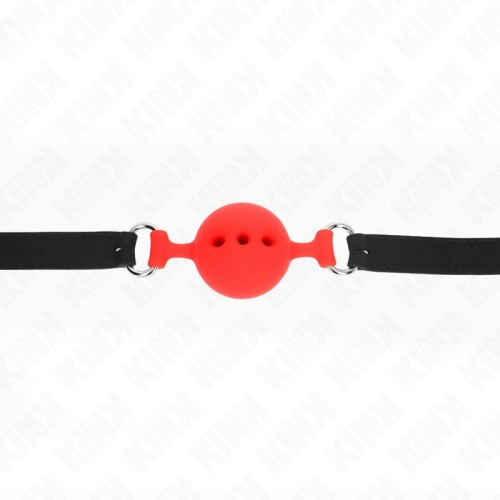 Kink Silicone Ball Gag Red 4.5cm