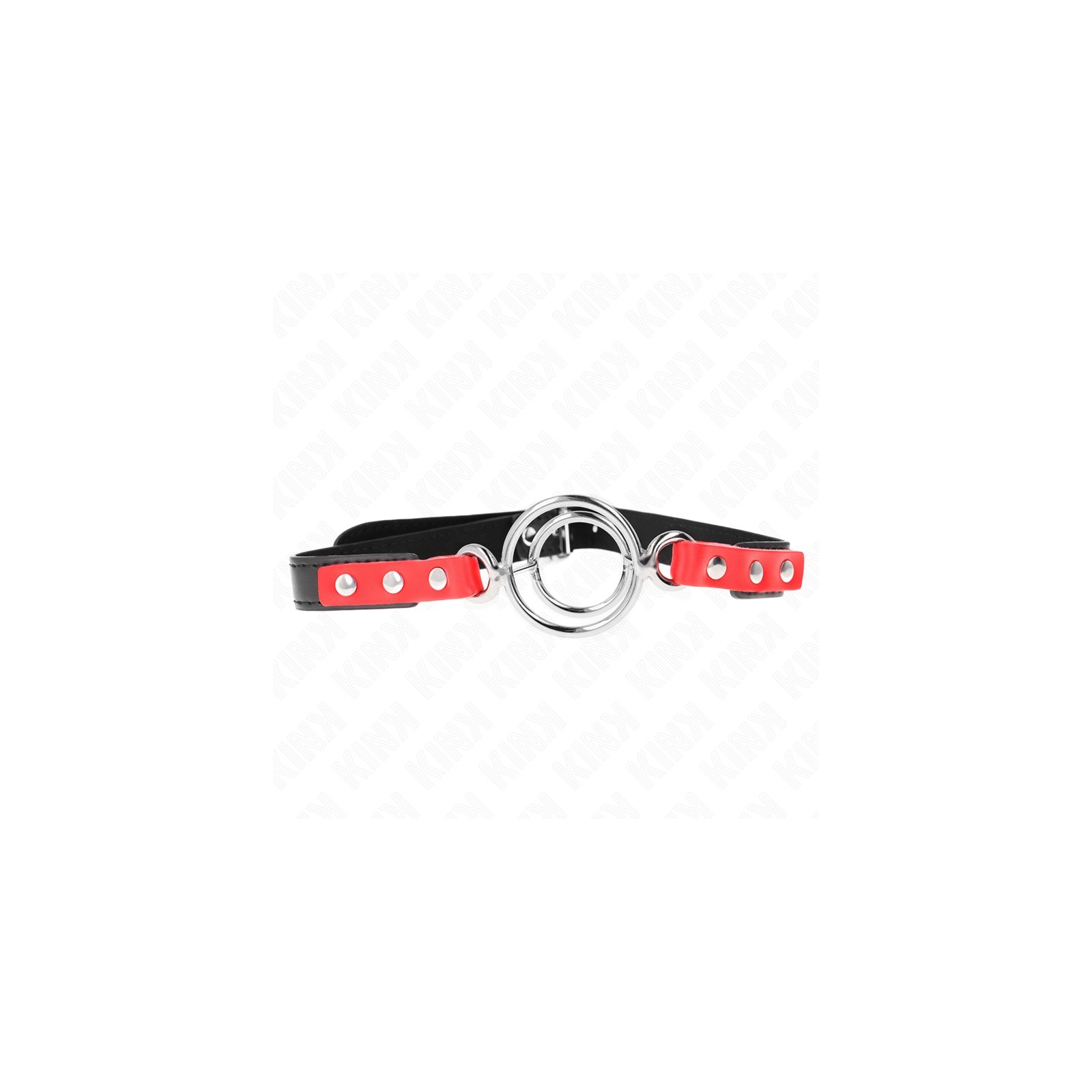 Kink Gag with Multiple O-Rings Red Adjustable