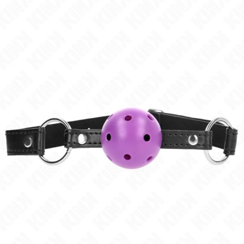 Kink - Mordaza De Bola 4.5 Cm Morado Dura Hueca