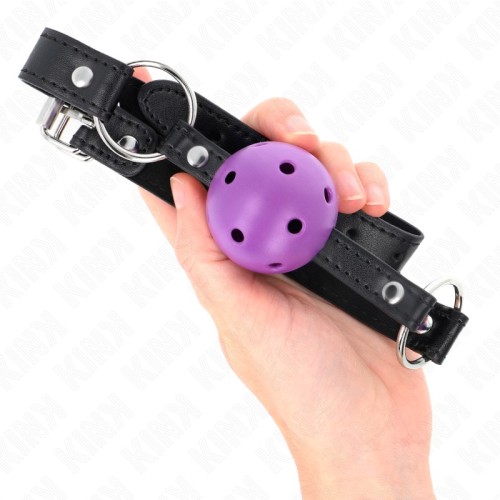 Kink 4.5 cm Purple Ball Gag Hollow Hard