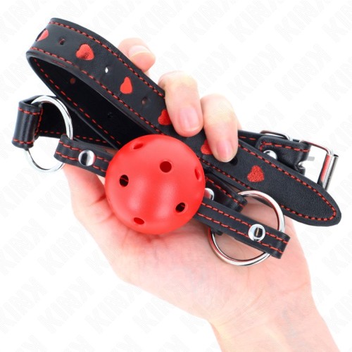 Kink Ball Gag 4.5 cm Red - BDSM Essentials