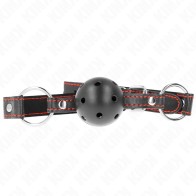 Kink Ball Gag Hollow Black 4.5cm