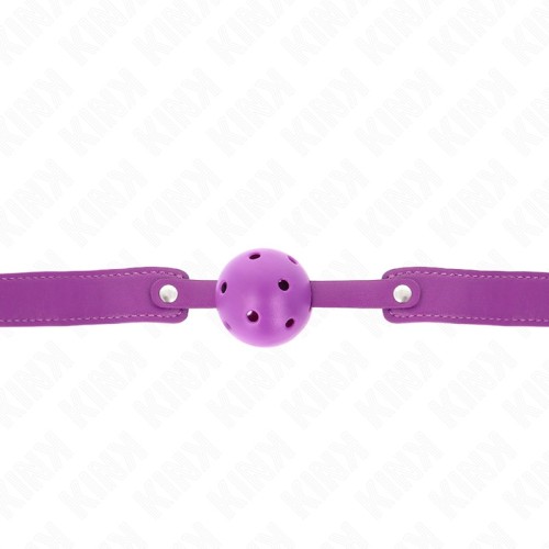 Kink Breathable Ball Gag Purple - BDSM Essential