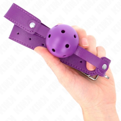 Kink Breathable Ball Gag Purple - BDSM Essential