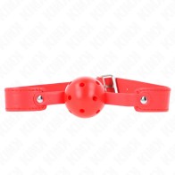 Kink Breathable Red Ball Gag 4.5 cm - BDSM Essential