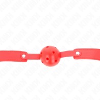 Kink Breathable Red Ball Gag 4.5 cm - BDSM Essential