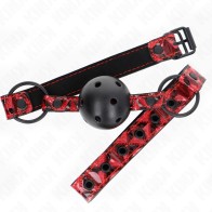 Ball Gag with Diamond Pattern 4.5 cm - KINK Experience