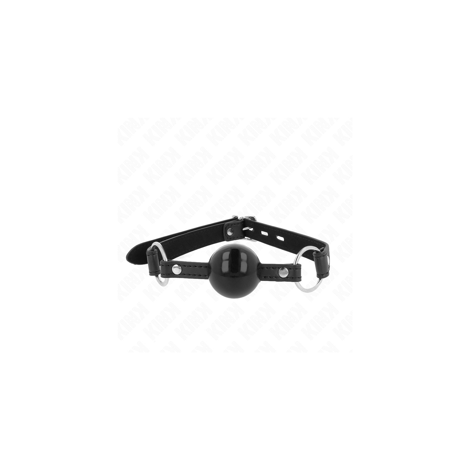 Kink - 4cm TPE Ball Gag with Lock Black